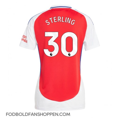 Arsenal Raheem Sterling #30 Hjemmebanetrøje Dame 2024-25 Kortærmet Arsenal Raheem Sterling #30 Hjemmebanetrøje Dame 2024-25 Kortærmet